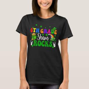 6th Grade Shamrocks Funny Rock Hands Shamrocks Pat T-Shirt