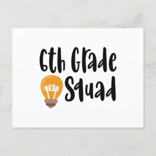6th Grade Squad Postcard