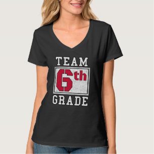 6th Grade Teacher Grade 6 Sixth Grader Boy Girl Fi T-Shirt