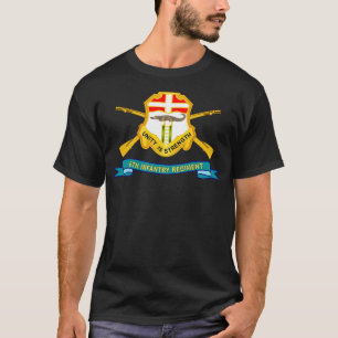 6th Infantry Regiment DUI w Br Ribbon X T-Shirt