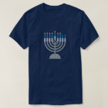 6th Night of Hanukkah Glitter T-Shirt<br><div class="desc">Hanukkah 2022 will begin in the evening of Sunday 18 December and ends in the evening of Monday 26 December</div>