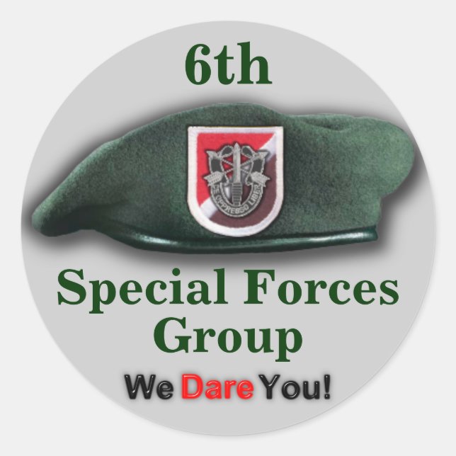 6th Special forces vietnam war veterans Sticker (Front)