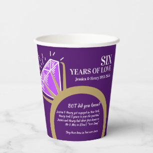 6th wedding anniversary amethyst ring fun facts pa paper cups
