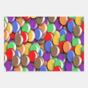 6th Wedding Anniversary Candy Wrapping Paper Sheet