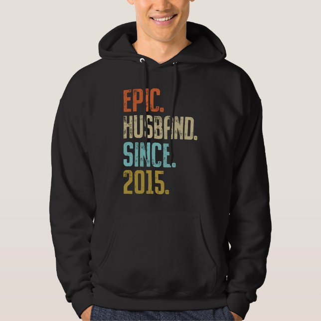 6th Wedding Anniversary For Him Epic Husband Since Hoodie (Front)