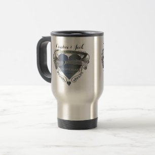 6th Wedding Anniversary Iron Heart Emblem Travel M Mug