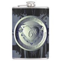 6th Wedding Anniversary Steampunk Iron Medallion 