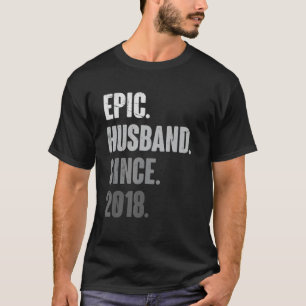6th Year Wedding Anniversary Best Epic Husband Sin T-Shirt