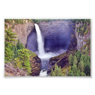 6x4 photo Canadian waterfall Print
