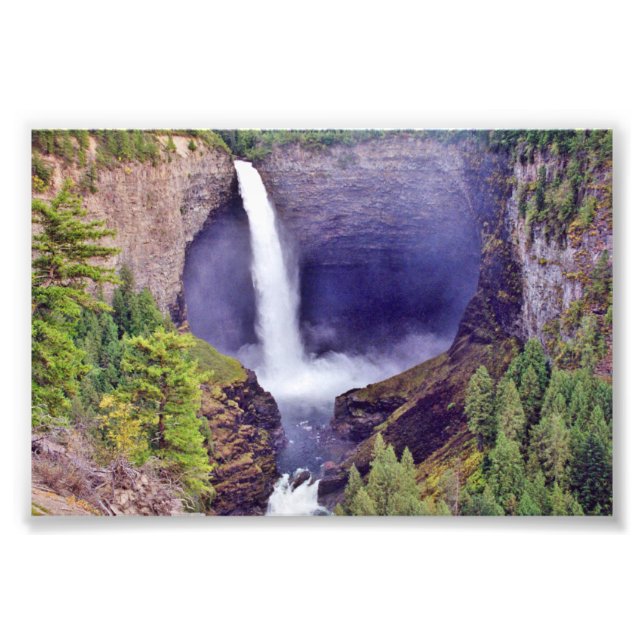 6x4 photo Canadian waterfall Print (Front)