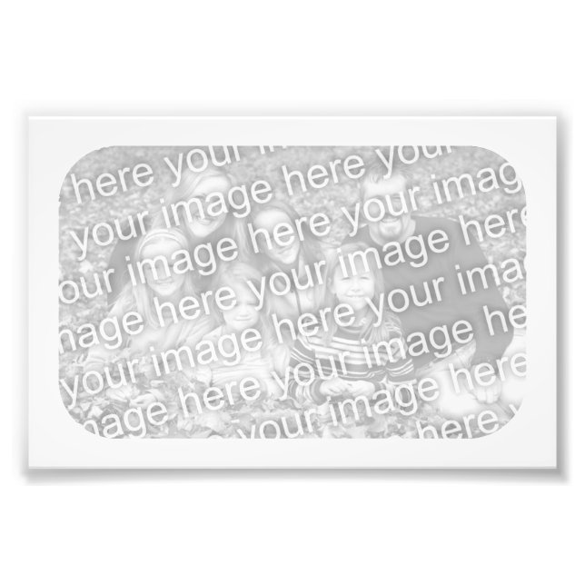 6x4 White Frame Photo (Front)