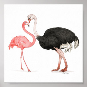 6x6 Love Birds Print