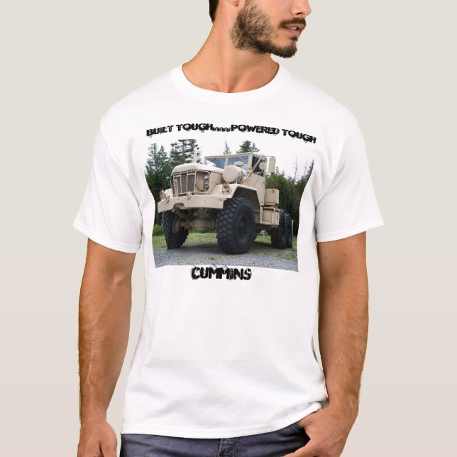 6X6 Military Truck T-Shirt (Front)