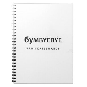 6YMBYEBYE Pro Skateboards Notebook