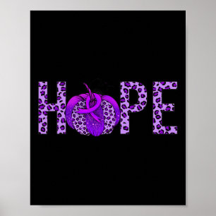 6yo8 Purple Ribbon Heimerheimer's Awareness Month Poster