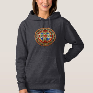 [700] Celtic Cross [Gold+Enamel] Hoodie