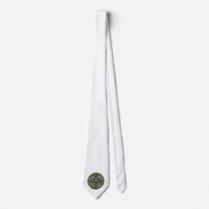 [700] Celtic Cross [Gold with Black Enamel] Tie