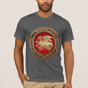 [700] Icelandic Dragon, Landvættir [Gold] T-Shirt