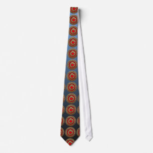 [700] Serpent God Quetzalcoatl [Gold] Tie