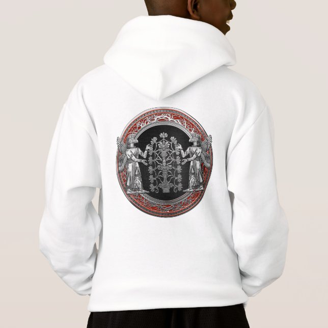[700] Two Silver Ninurtas with Tree of Life (Back)