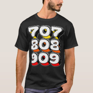 707 808 909 Drum Machine DJ Design T-Shirt