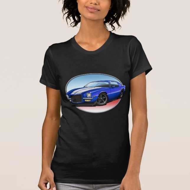 70-73 Blue W Camaro.png T-Shirt (Front)