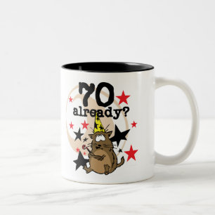 70 Already Birthday Two-Tone Coffee Mug