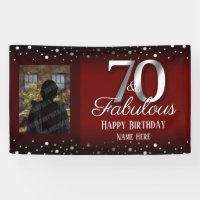 70 and Fabulous Birthday Confetti Photo