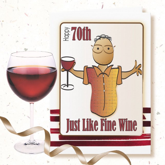 70 Birthday Card for Man - Fine Wine (Creator Uploaded)