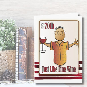 70 Birthday Card for Man - Fine Wine