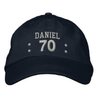 70 Birthday Custom Name RED SILVER V70A