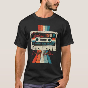 70 Birthday Gifts Year Old Vintage 1952 Cassette T T-Shirt