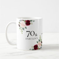 70 & Fabulous 70th Birthday Party Gift