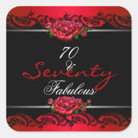 70 Fabulous 70th Birthday Party Red Roses