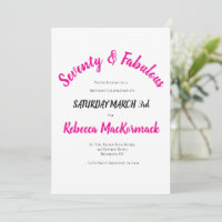 70 & Fabulous | Elegant 70th Birthday Party
