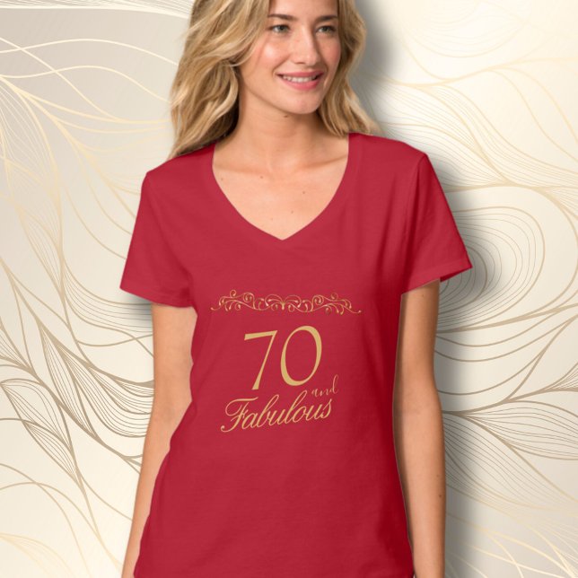 70 Fabulous Ornament 70th Birthday Guest of Honour T-Shirt (Creator Uploaded)