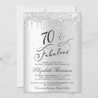 70 Fabulous Silver Glitter Birthday Party
