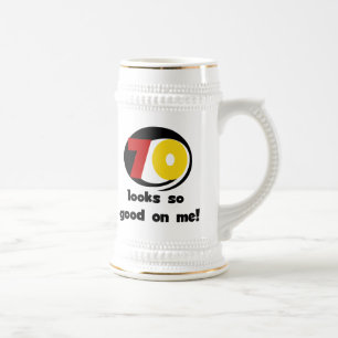 70 Looks So Good on Me T-shirts and Gifts Beer Stein