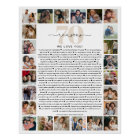 70 Reasons We Love You Photo Collage Keepsake Gift