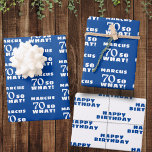 70 so what Funny Quote Typography 70th Birthday Wrapping Paper Sheet<br><div class="desc">70 so what Funny Quote Typography 70th Birthday Wrapping Paper Sheets. 70th birthday personalised wrapping paper with a funny and motivational quote 70 So what. Add you name.</div>