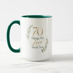 70 Things We Love About Mum Mug