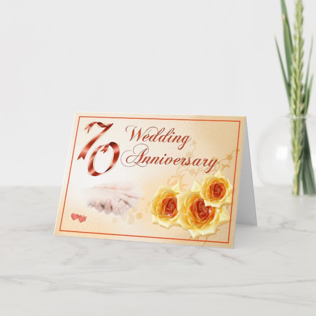 70 Wedding Anniversary Card (Front)
