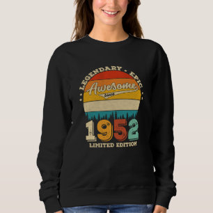 70 Year Old Awesome Since 1952 70th Birthday Gift Sweatshirt