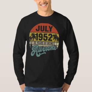 70 Year Old Awesome Since April 1952 70th Birthda T-Shirt