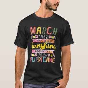 70 Year Old Born In March 1952 70Th Birthday Women T-Shirt