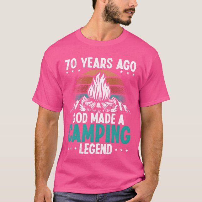 70 Year Old Camping Legend Scout 70Birthday Camper T-Shirt (Front)