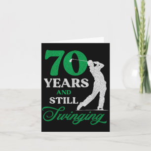 70 Year Old Golfer_ Golfing Quote Golf 70th Card