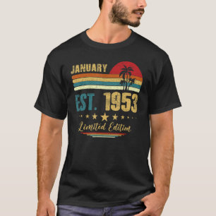 70 Year Old January 1953 70th Birthday T-Shirt