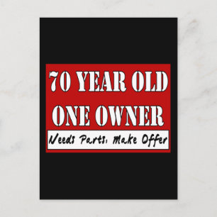 70 Year Old, One Owner - Needs Parts, Make Offer Postcard