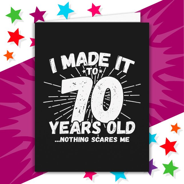 70 Year Old Sarcastic Meme Funny 70th Birthday Card (Creator Uploaded)